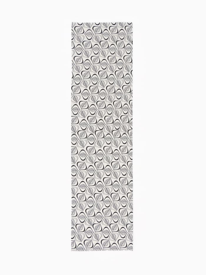 Дорожка на стол «Этель» Leaves, 40×149 см, 100% хлопок, саржа 190 г/м², белая, чёрная