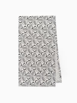 Дорожка на стол «Этель» Leaves, 40×149 см, 100% хлопок, саржа 190 г/м², белая, чёрная