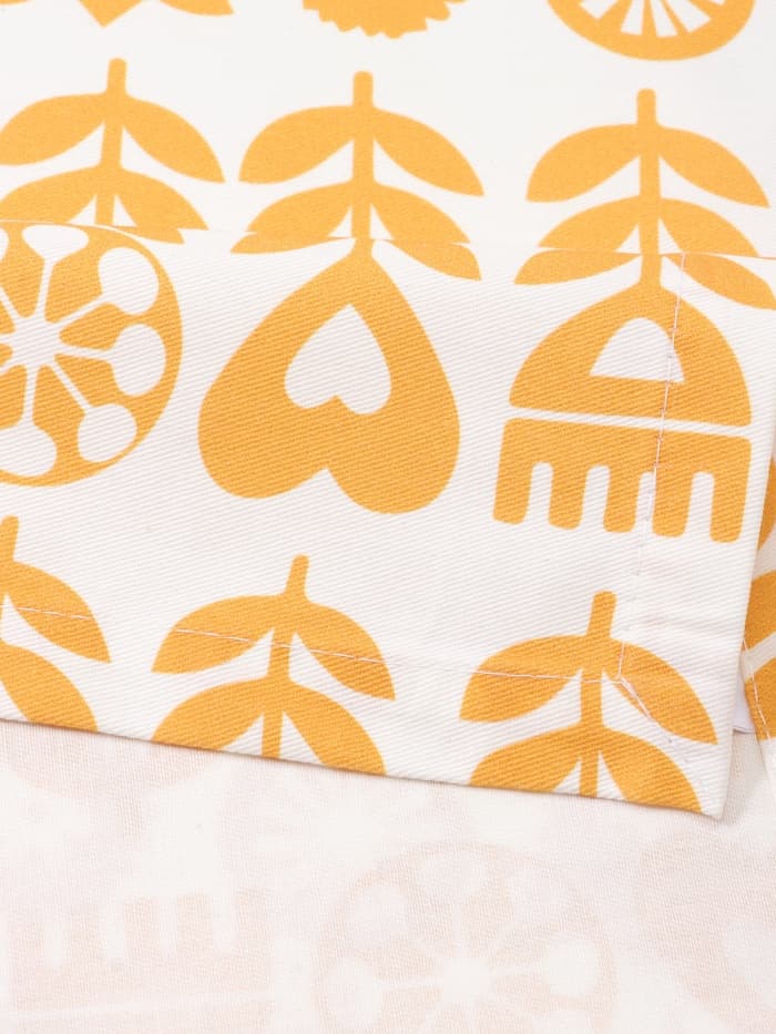 Дорожка на стол «Этель» Yellow garden 40×149 см, 100% хлопок, саржа 190 г/м², белая/жёлтая