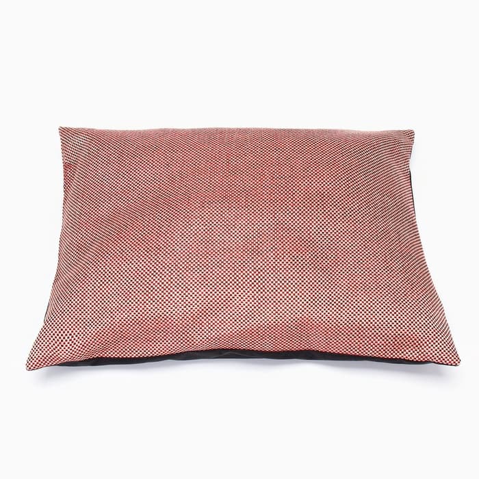 Лежанка «Милаш», 52×42×15, бязь, плюш, бежево-коричневая