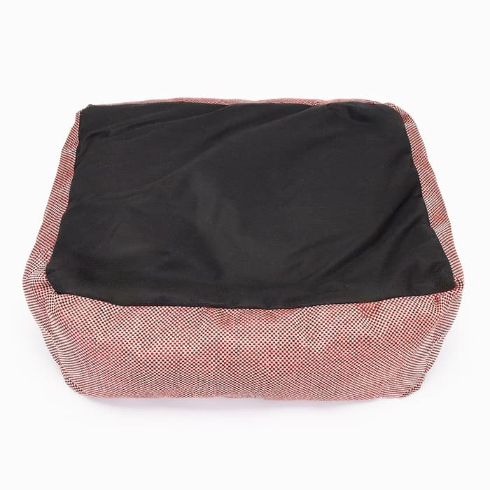 Лежанка «Милаш», 52×42×15, бязь, плюш, бежево-коричневая