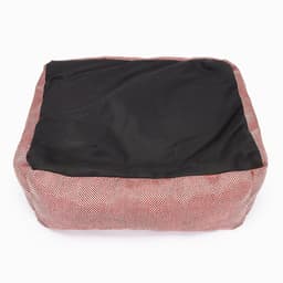 Лежанка «Милаш», 52×42×15, бязь, плюш, бежево-коричневая