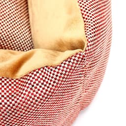 Лежанка «Милаш», 52×42×15, бязь, плюш, бежево-коричневая