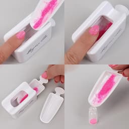 Система для нанесения блёсток на ногти, белая