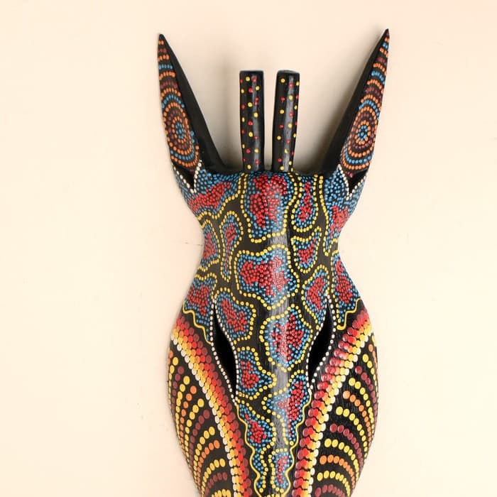 Маска «Жираф», 50×15×7 см, дерево