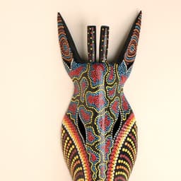 Маска «Жираф», 50×15×7 см, дерево