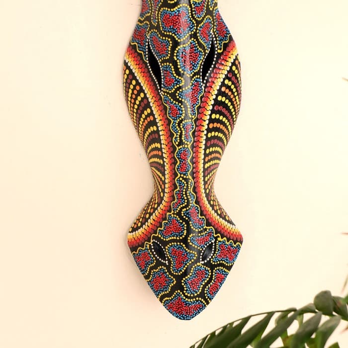 Маска «Жираф», 50×15×7 см, дерево