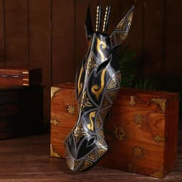 Маска «Жираф», 50×15×7 см, дерево