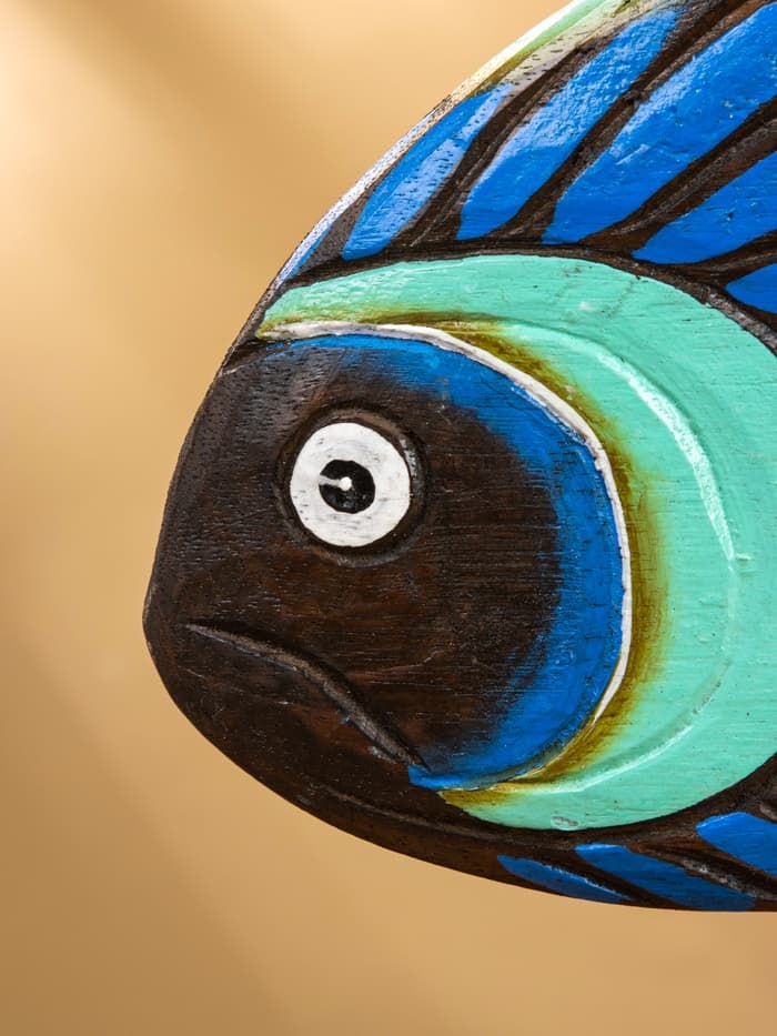 Сувенир «Рыба синяя», на подставке, 25×7×33 см, дерево