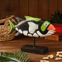 Сувенир «Рыба разноцветная», на подставке, 40×9×27 см, дерево