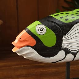 Сувенир «Рыба разноцветная», на подставке, 40×9×27 см, дерево