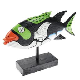 Сувенир «Рыба разноцветная», на подставке, 40×9×27 см, дерево