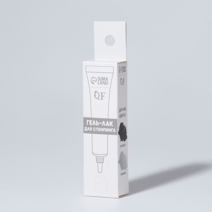 Гель-лак для стемпинга, трехфазный, 8 мл, LED/UV, белый