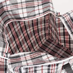 Сумка хозяйственная TUZ на молнии, 74 л, 53×29×48 см, белая/чёрная