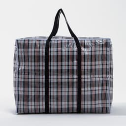 Сумка хозяйственная TUZ на молнии, 105 л, 64×32×51 см, белая/чёрная