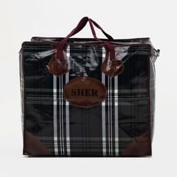 Сумка хозяйственная SHER на молнии, 73 л, 53×29×48 см, зелёная