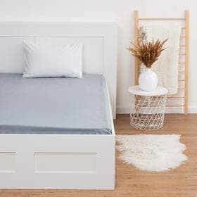 Простыня Этель Grey, 150×214 см, 100% хлопок, поплин