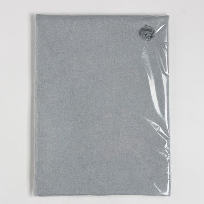 Простыня Этель Grey, 150×214 см, 100% хлопок, поплин