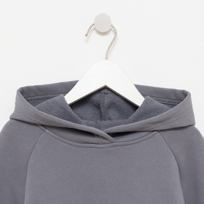 Костюм детский (худи, брюки) MINAKU, серый, рост 128 см