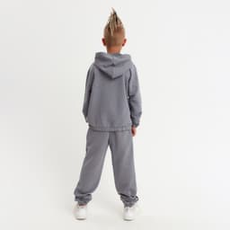 Костюм детский (худи, брюки) MINAKU, серый, рост 128 см