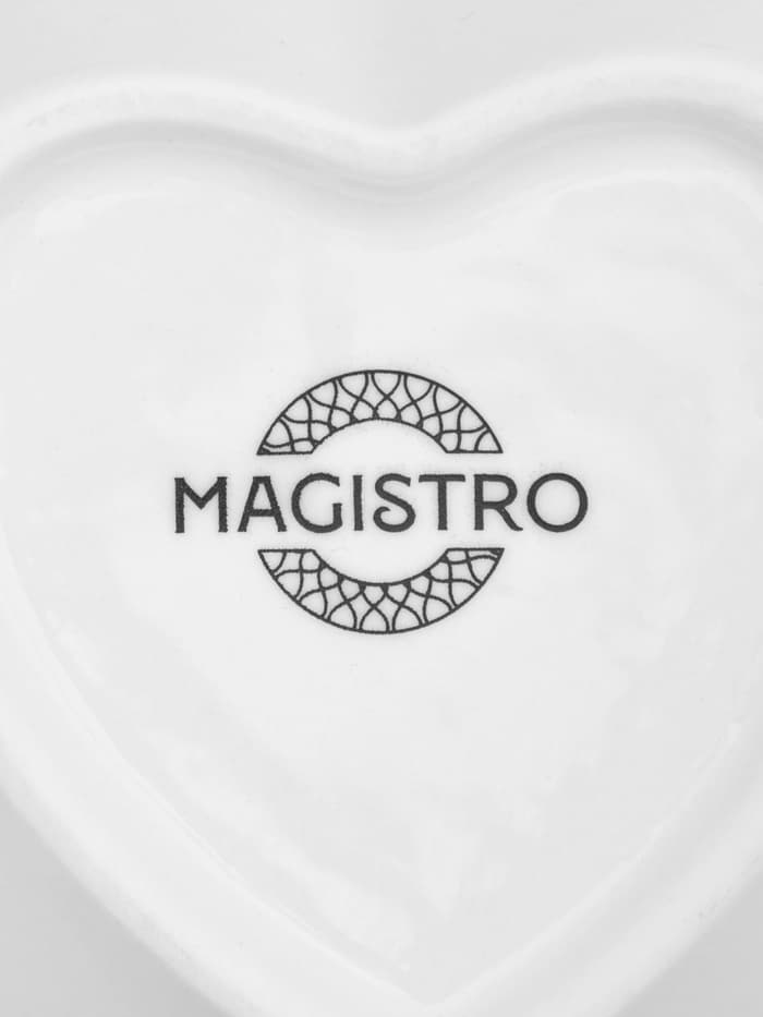 Соусник Magistro «Сердце», 260 мл, d=11.5, фарфор, белый