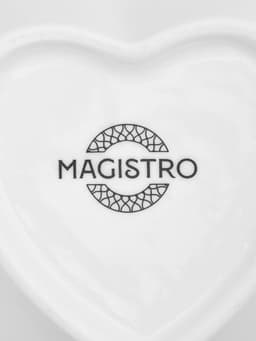 Соусник Magistro «Сердце», 260 мл, d=11.5, фарфор, белый