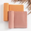 Пелёнки муслиновые «Крошка Я», 135×100 см, набор 2 шт., 100 % хлопок, оранжевая, розовая