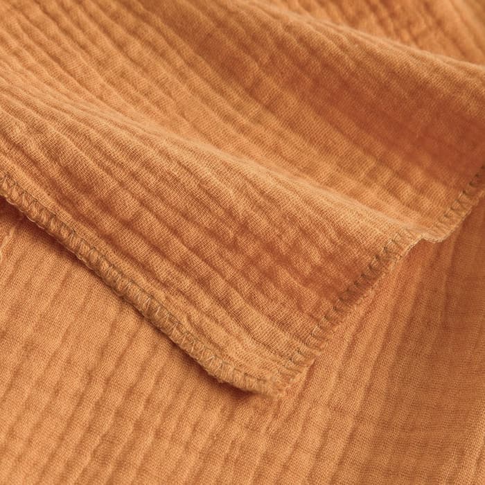 Пелёнки муслиновые «Крошка Я», 135×100 см, набор 2 шт., 100 % хлопок, оранжевая, розовая