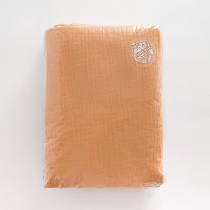 Пелёнки муслиновые «Крошка Я», 135×100 см, набор 2 шт., 100 % хлопок, оранжевая, розовая