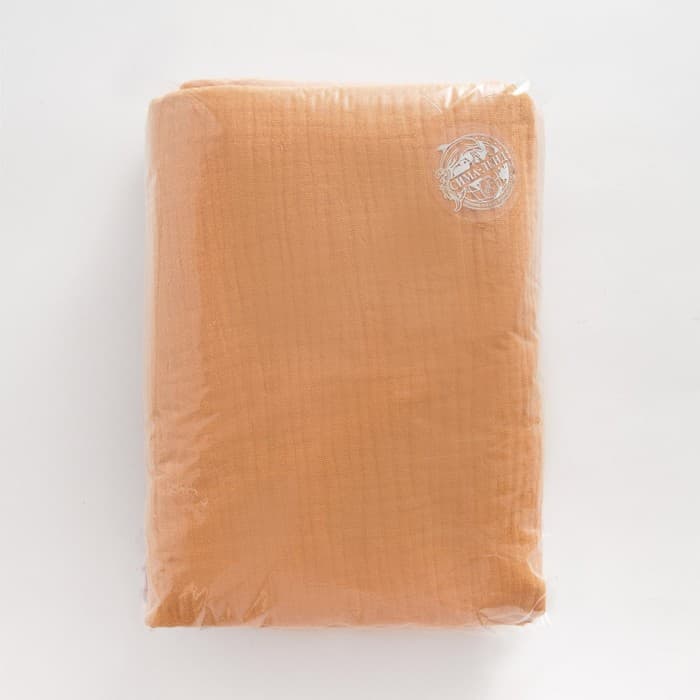 Пелёнки муслиновые «Крошка Я», 135×100 см, набор 2 шт., 100 % хлопок, оранжевая, розовая