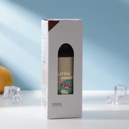 Бутылка для воды в чехле «Дино», 300 мл, h=17 см, стекло, рисунок МИКС