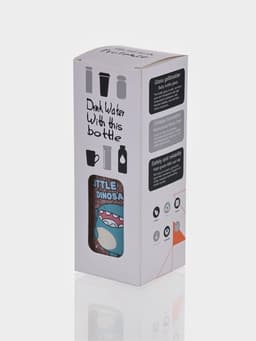 Бутылка для воды в чехле «Дино», 300 мл, h=17 см, стекло, рисунок МИКС