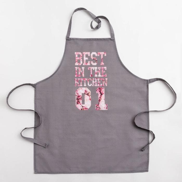 Фартук кухонный «Этель» Best in the kitchen, 60×70 см, 100% хлопок, репс 210 г/м²