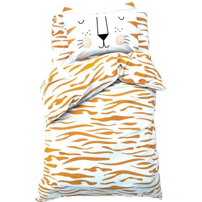 Постельное бельё 1.5-спальное «Этель» Sleepy tiger, бязь