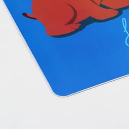 Коврик под миску Пижон «Вместе вкуснее» с нескользящим основанием 43×28 см