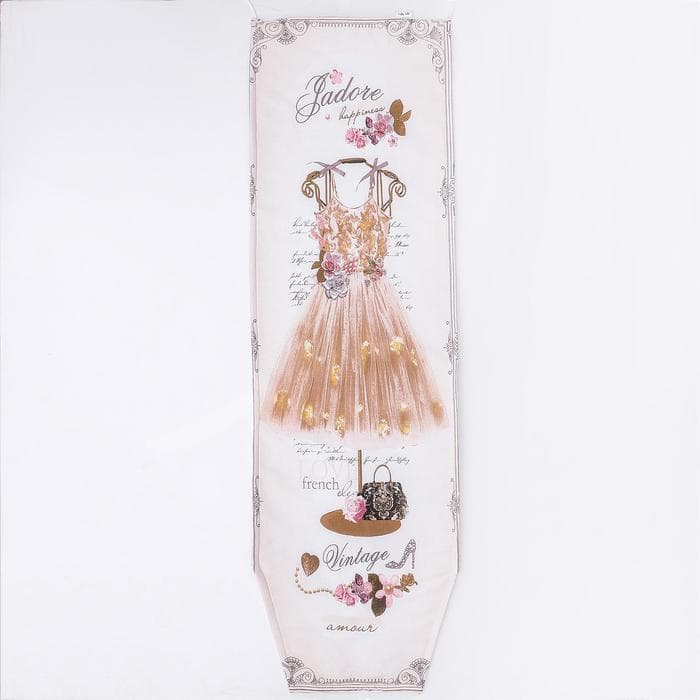 Чехол для гладильной доски Nika, 130×42 см, с поролоном, МИКС