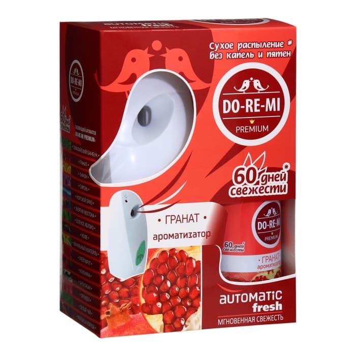 Комплект До-Ре-Ми Премиум «Гранат» 250 мл, автоматический диспенсер + 2 батарейки