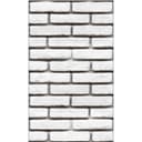 Стеновая панель ПВХ «Кирпич Барокко 734» Slim Premium, 2600×250 мм, цвет белый