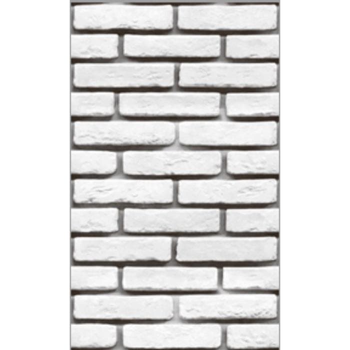 Стеновая панель ПВХ «Кирпич Барокко 734» Slim Premium, 2600×250 мм, цвет белый