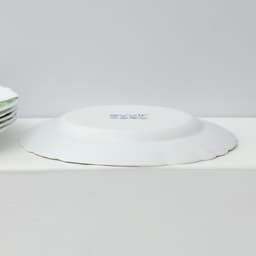 Столовый сервиз «Лист папоротника», 37 предметов, стеклокерамика, белый