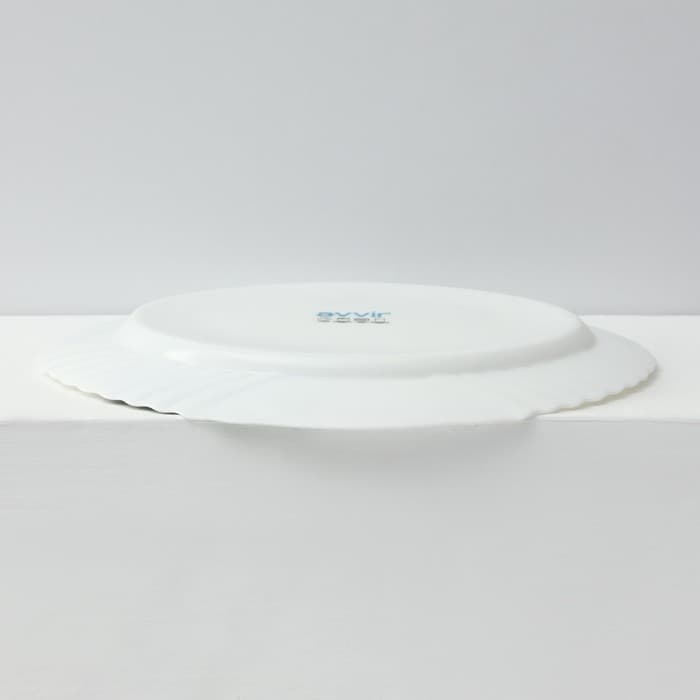 Столовый сервиз «Лист папоротника», 37 предметов, стеклокерамика, белый