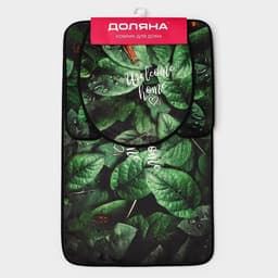 Набор ковриков для ванны и туалета Доляна «Тропики», 3 шт., 50×80, 45×50, 38×43 см