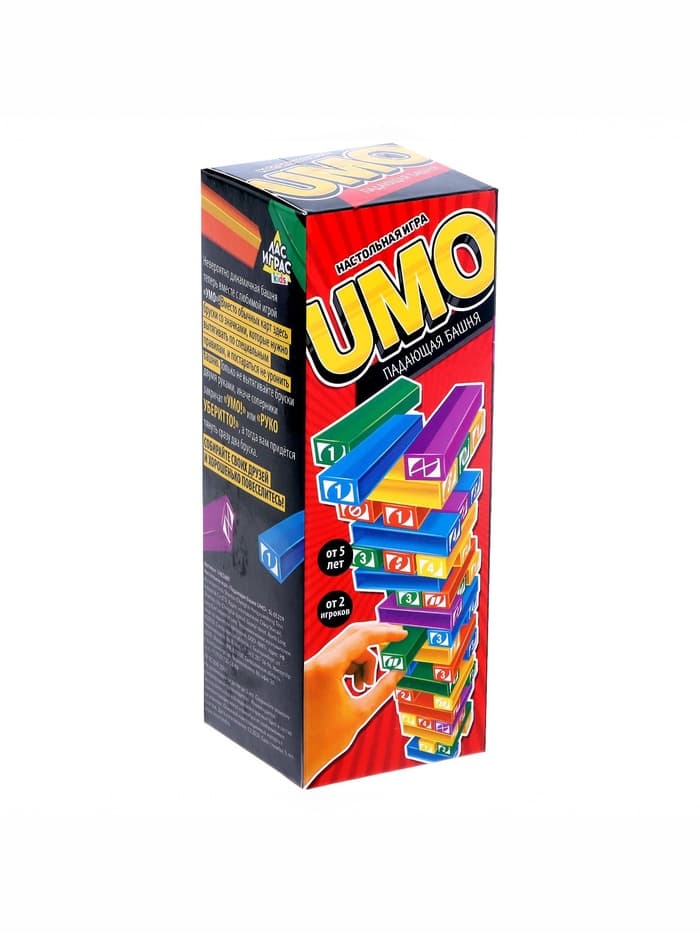 Настольная игра «Падающая башня UMO», от 2 игроков, 5+