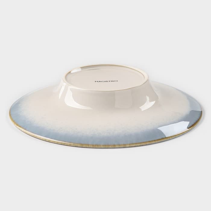 Тарелка для пасты Magistro «Пэвэти», 430 мл, d=21 см, фарфор, белая