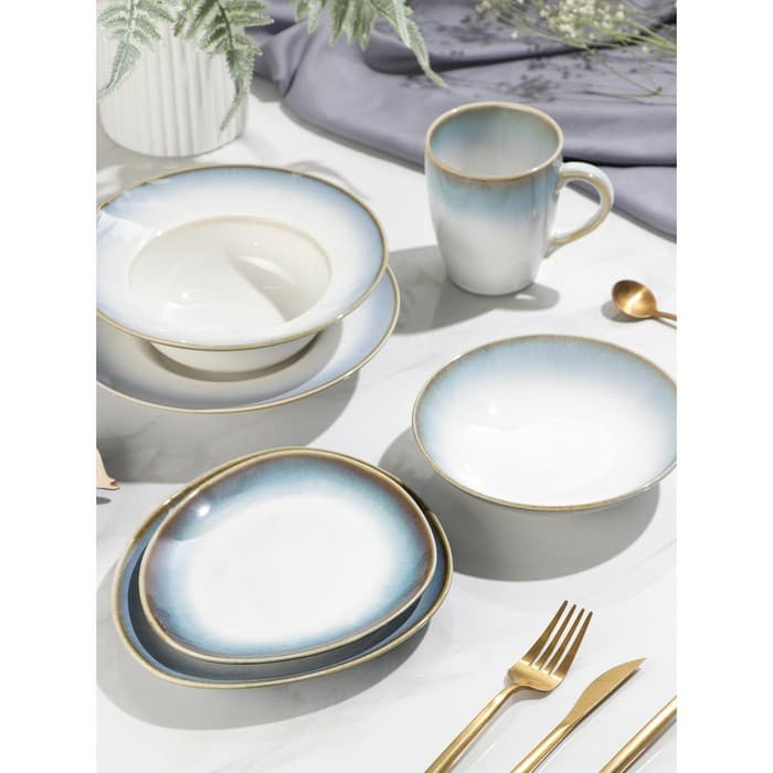 Тарелка для пасты Magistro «Пэвэти», 430 мл, d=21 см, фарфор, белая