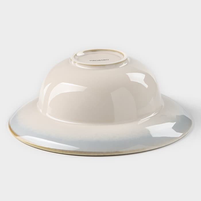 Тарелка для пасты Magistro «Пэвэти», 800 мл, d=19.5 см, фарфор, голубая