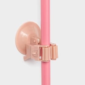 Держатель для уборочного инвентаря на вакуумной присоске, 5.5×5.5×7 см, МИКС