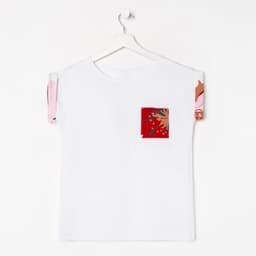 Футболка домашняя с карманом женская KAFTAN «Цветы», размер 40-42