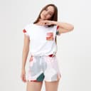 Футболка домашняя с карманом женская KAFTAN «Цветы», размер 40-42