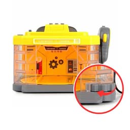 Парковка-автомойка «Стройка», с машинкой и рацией, поливает водой, свет и звук, машина МИКС